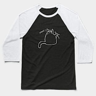 cat kitten Christmas Baseball T-Shirt